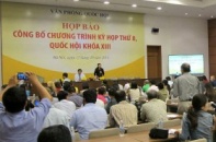 Kỳ họp thứ 8 họp 33 ngày, dự kiến thông qua 18 luật