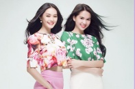 Ngọc Trinh so dáng gợi cảm cùng "em sinh đôi" Linh Chi