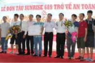 Quảng Trị tổ chức trọng thể lễ đón tàu Sunrise 689