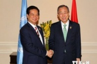 Thủ tướng Nguyễn Tấn Dũng gặp Tổng Thư ký LHQ Ban Ki-moon