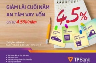 Cơ hội vay tiêu dùng với lãi suất chỉ 4,5%/năm