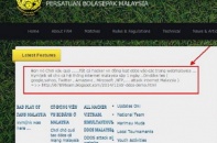 Web của Liên đoàn bóng đá Malaysia và Việt Nam cùng sập