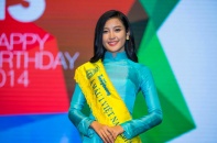 Á hậu 1 Huyền My duyên dáng, dịu dàng với áo dài