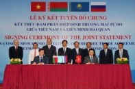Ký kết tuyên bố chung kết thúc đàm phán VCUFTA