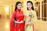 Á hậu Huyền My so dáng bên “đàn chị” Hoa hậu Ngọc Hân