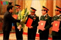 Phong hàm Thượng tướng cho 4 sĩ quan quân đội