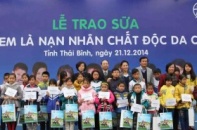 Quỹ sữa Vươn cao Việt Nam của Vinamilk đến với trẻ em Thái Bình