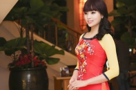 Hoa hậu Kỳ Duyên trẻ trung với tóc ngố