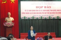 Vinh danh dân ca, ví giặm Nghệ Tĩnh