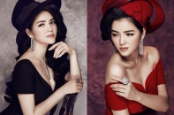 Lý Nhã Kỳ sexy, quý phái với bộ đầm hàng hiệu