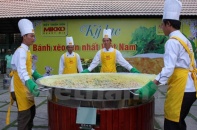 Trình làng chiếc bánh xèo xác lập kỷ lục lớn nhất Việt Nam