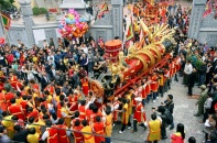 Tưng bừng lễ hội rước Pháo làng Đồng Kỵ