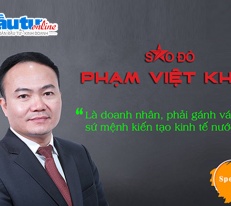 [Interview] Sao Đỏ Phạm Việt Khoa: Là doanh nhân, phải gánh vác sứ mệnh kiến tạo kinh tế nước nhà
