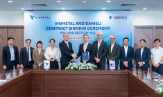 VinMetal bắt tay Danieli sản xuất thép ray đường sắt tốc độ cao tại Việt Nam