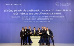  THACO AUTO ra mắt dòng xe bus Mercedes - Benz được hợp tác với Daimler Bus 
