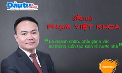 [Interview] Sao Đỏ Phạm Việt Khoa: Là doanh nhân, phải gánh vác sứ mệnh kiến tạo kinh tế nước nhà