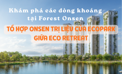 Khám phá các dòng khoáng tại Forest Onsen - Tổ hợp onsen trị liệu của Ecopark giữa Eco Retreat