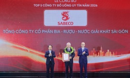 SABECO giữ vững vị thế với danh hiệu Top 1 Công ty Đồ uống có cồn uy tín 2026
