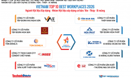 Top 10 Nơi làm việc tốt nhất Việt Nam 2026 ngành Vật liệu xây dựng 