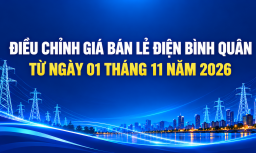 Điều chỉnh giá bán lẻ điện bình quân từ ngày 1/11/2026 với mức giảm 2%