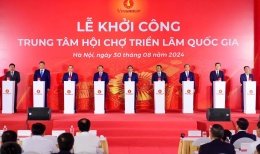 Thủ tướng bấm nút khởi công Trung tâm Hội chợ Triển lãm Quốc gia  