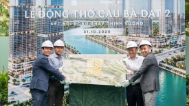 Động thổ xây dựng cầu Bà Dạt 2 tại Palm City, tăng kết nối khu Nam Rạch Chiếc