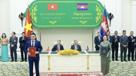 Thủ tướng Lê Minh Hưng hội đàm với  Thủ tướng Campuchia Hun Manet