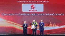 SABECO giữ vững vị thế với danh hiệu Top 1 Công ty Đồ uống có cồn uy tín 2026