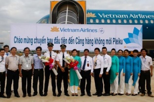 Vietnam Airlines khai thác trở lại các chuyến bay tại Cảng hàng không Pleiku