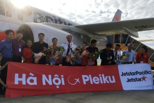 Jetstar Pacific khai trương đường bay giữa Hà Nội - Pleiku 