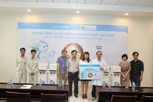 Karofi tặng nước uống tinh khiết cho các bệnh viện lớn