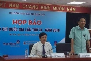 95 tác phẩm đoạt Giải báo chí Quốc gia lần thứ XI - năm 2016