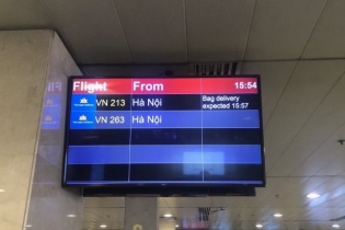 Vietnam Airlines triển khai hệ thống hiển thị thông tin trả hành lý 