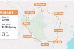 Hòa Bình muốn Trung ương đầu tư 35 km Vành đai 5 vùng Thủ đô qua địa bàn