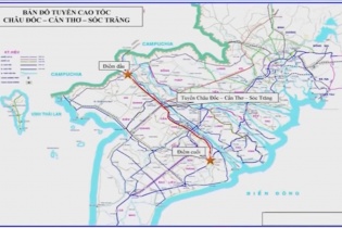 Đầu tư 47.435 tỷ đồng xây 188 km cao tốc Châu Đốc - Sóc Trăng - Cần Thơ