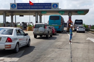 Thêm 2 trạm thu phí trên tuyến cao tốc Đà Nẵng - Quảng Ngãi thu phí trở lại