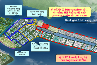 Giao 48,6 ha biển xây bến container số 3, số 4 Cảng cửa ngõ quốc tế Hải Phòng