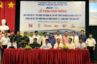 Trao hợp đồng xây dựng, lắp đặt thiết bị Nhà ga T3, sân bay Tân Sơn Nhất 