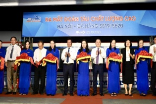 Ra mắt đoàn tàu đường sắt chất lượng cao Hà Nội – Đà Nẵng