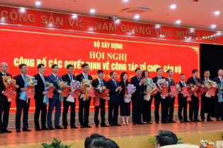 Danh sách lãnh đạo cấp trưởng tại 28 cơ quan, đơn vị thuộc Bộ Xây dựng