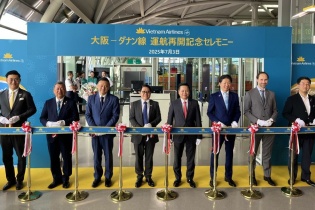 Vietnam Airlines khai trương đường bay thẳng giữa Đà Nẵng và Osaka (Nhật Bản)