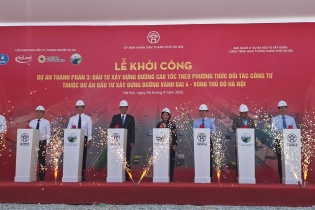 Hoàn thành 113 km cao tốc vành đai 4 vùng Thủ đô sau 30 tháng thi công
