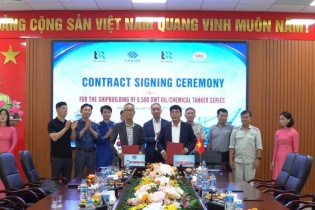 Đóng tàu Phà Rừng đóng mới 10 tàu chở dầu/hóa chất 6.500 DWT cho chủ tàu Hàn Quốc