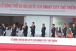 Lotte động thổ dự án khu phức hợp thông minh tại Thủ Thiêm