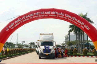 CPV Food Bình Phước xuất khẩu 33,6 tấn thịt gà đầu tiên sang Nhật 