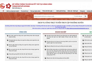 TP.HCM vận hành hệ thống thông tin giải quyết thủ tục hành chính