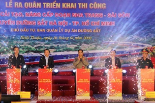 Thủ tướng phát lệnh thi công nâng cấp đường sắt đoạn Nha Trang - Sài Gòn