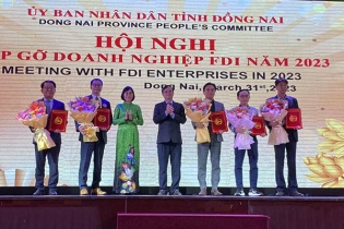 Đồng Nai trao giấy phép tăng vốn đầu tư cho 5 doanh nghiệp FDI