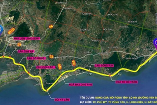 Bà Rịa - Vũng Tàu khởi công mở rộng đường ven biển 6.500 tỷ đồng