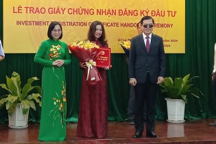 Đồng Nai trao giấy chứng nhận đầu tư 9 dự án 